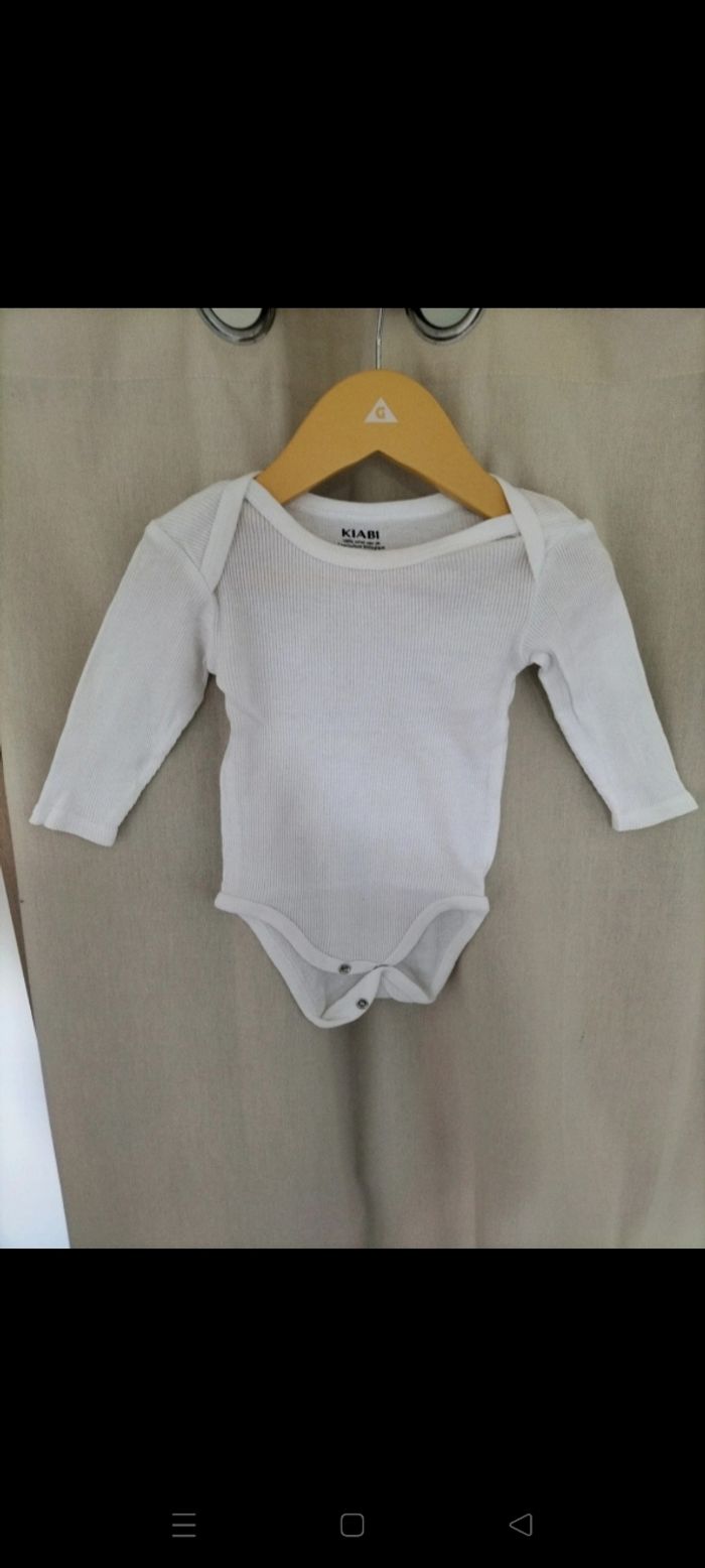 Body blanc Kiabi 6 mois