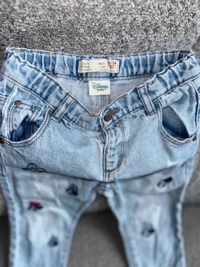 Jean bleu Disney Minnie Mickey Zara - photo numéro 2