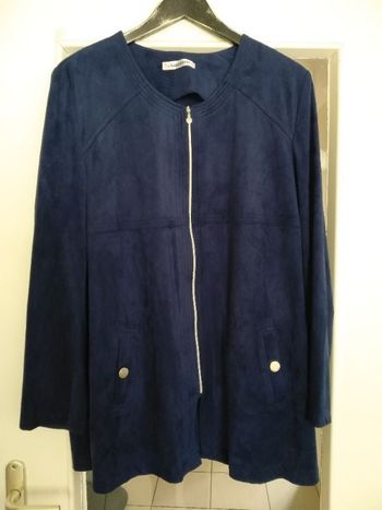 Veste zippée en suédine