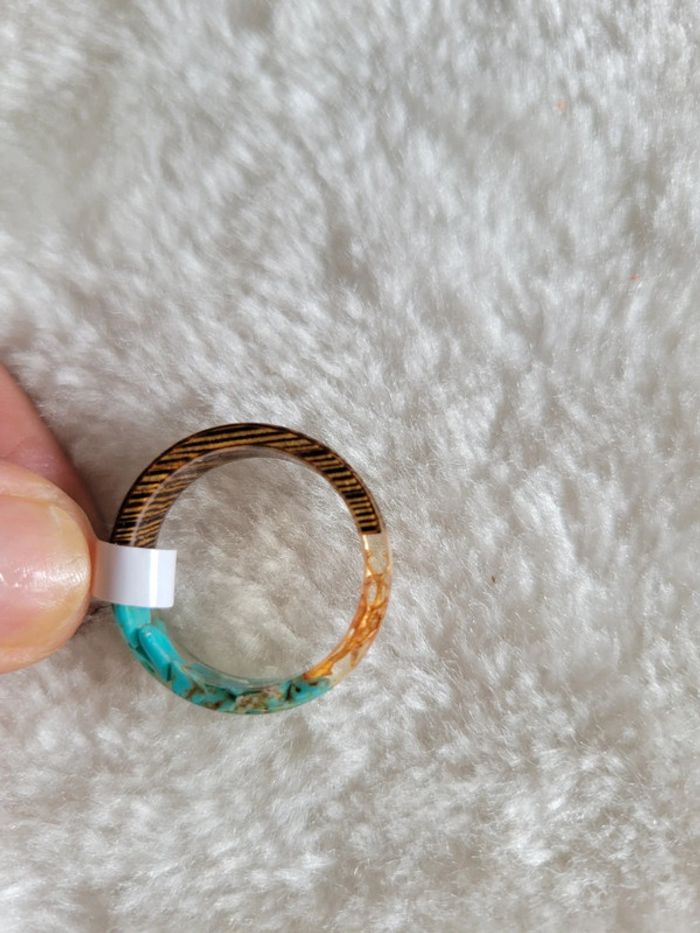 Bague taille 20 resine - photo numéro 2