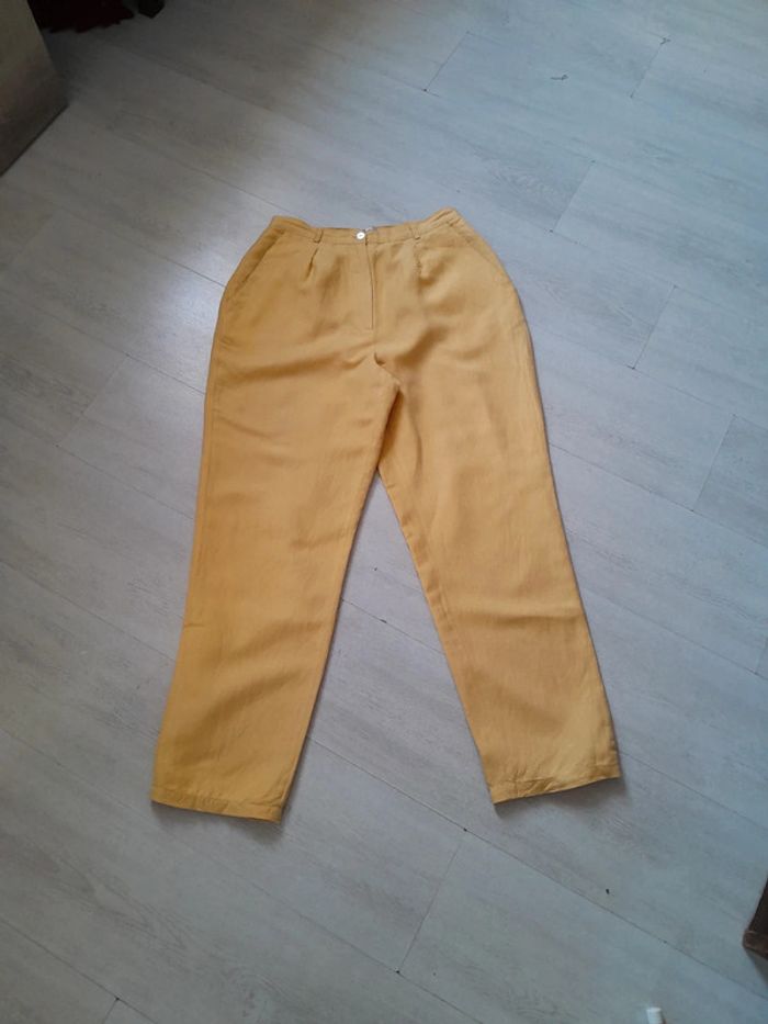Pantalon lin viscose doublé Anne weyburn taille 40