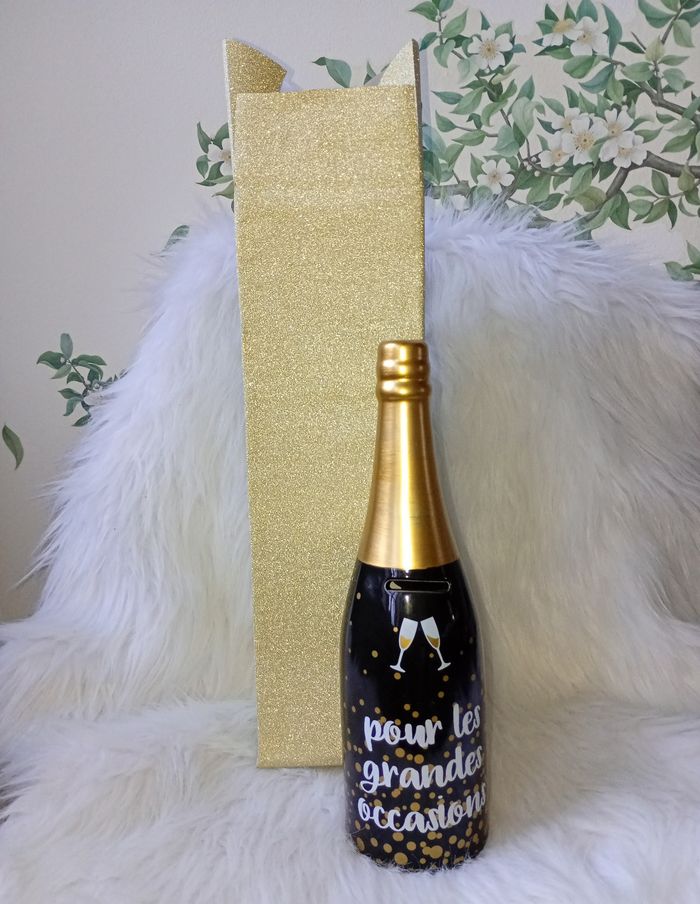 Tirelire fantaisie bouteille