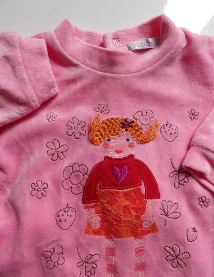 Pyjama velours - absorba - 6 mois - photo numéro 3