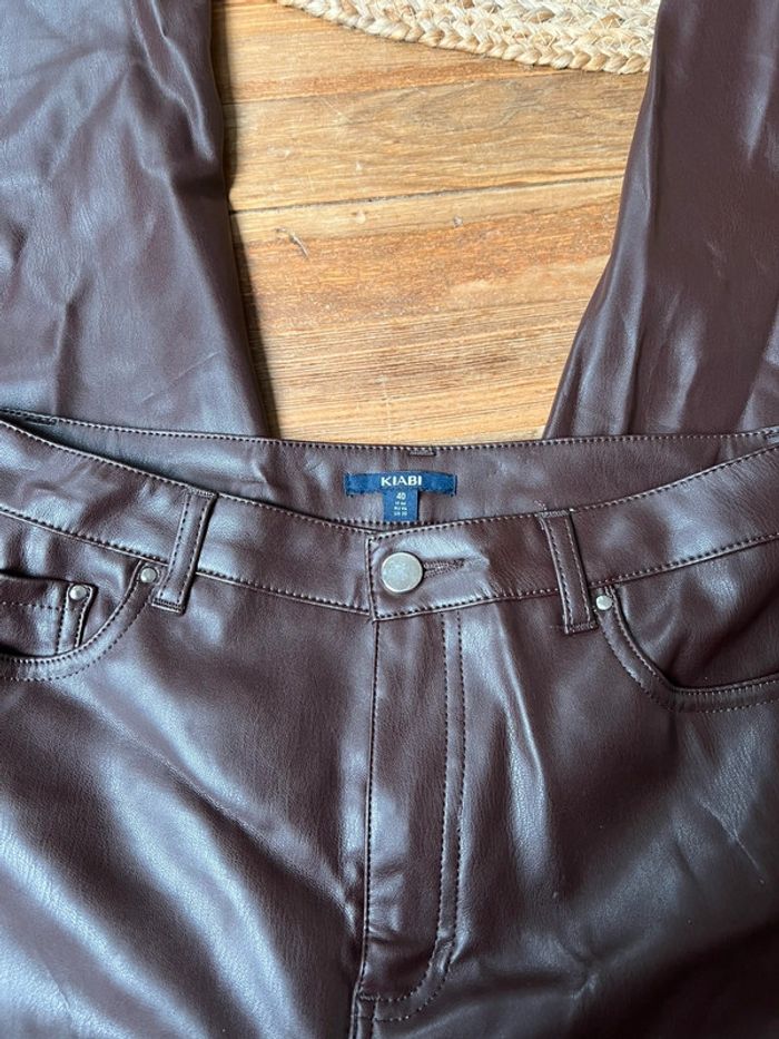 pantalon simili cuir - photo numéro 2