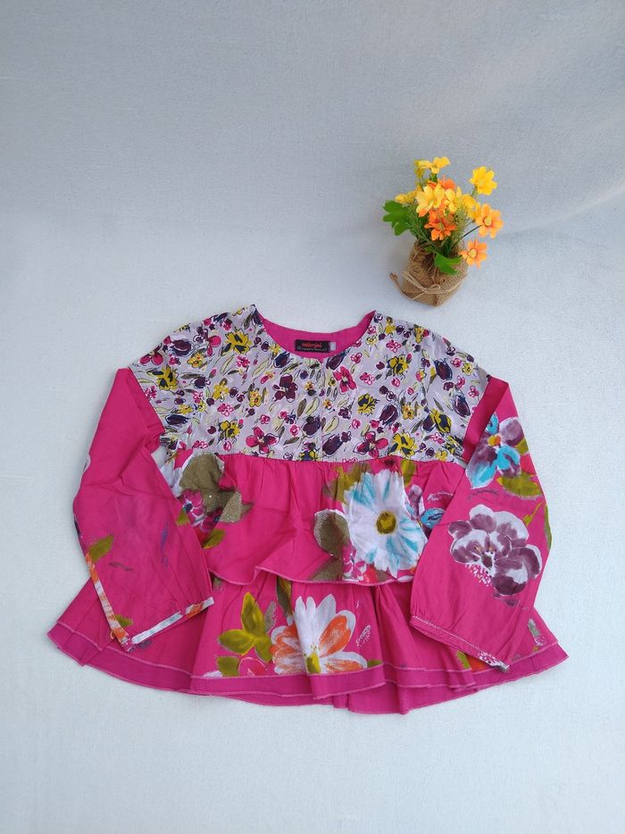 Blouse fleurie fille Catimini 8 ans