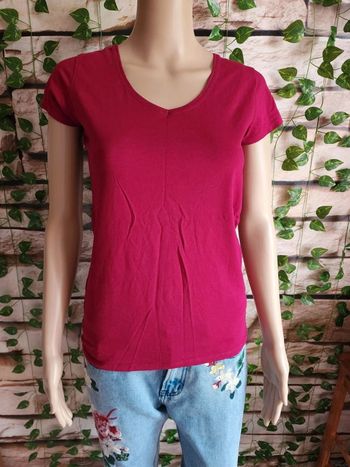 🌸T-shirt MC Rose Gemo Taille 38🌸