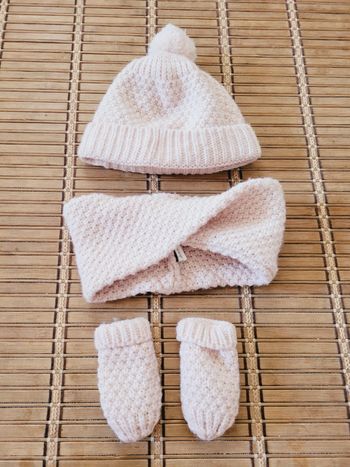 Bonnet tour de cou moufles