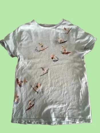 T-shirt surf garçon Kiabi – 10 ans – Vert menthe