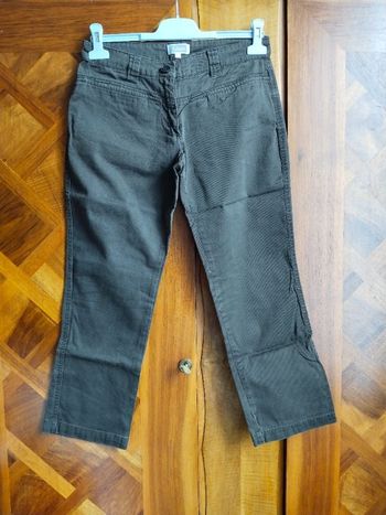 Pantalon court marron foncé Etam