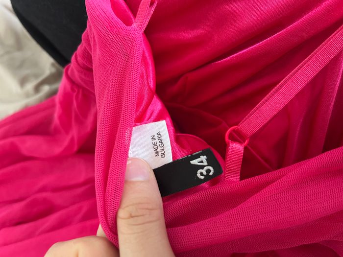 🌸 Robe en tulle rose poudré – Divided – Bretelles croisées – Taille XS (petit XS/32) 🌸 - photo numéro 4
