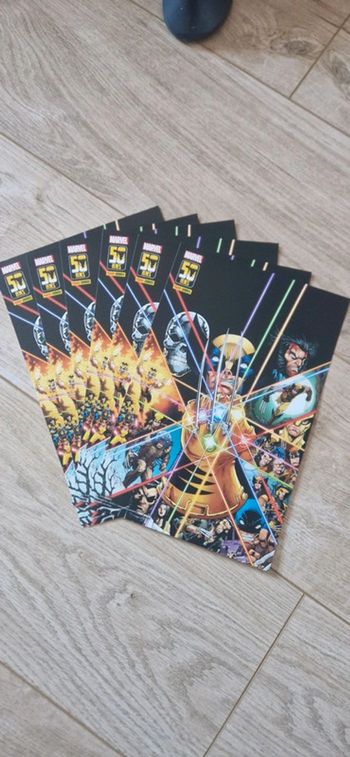Lot de 6 affiches en A3 Marvel 50 ans neuves