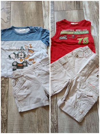Lot ensembles été garçon taille 12 mois