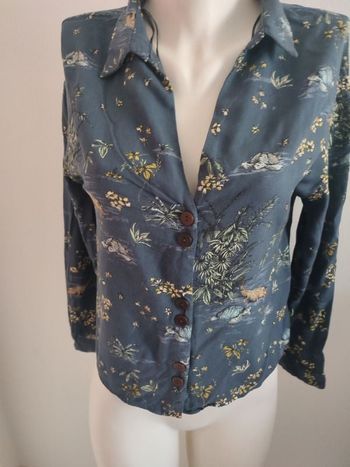 #kytieSfemme. Chemise courte manches longues taille S