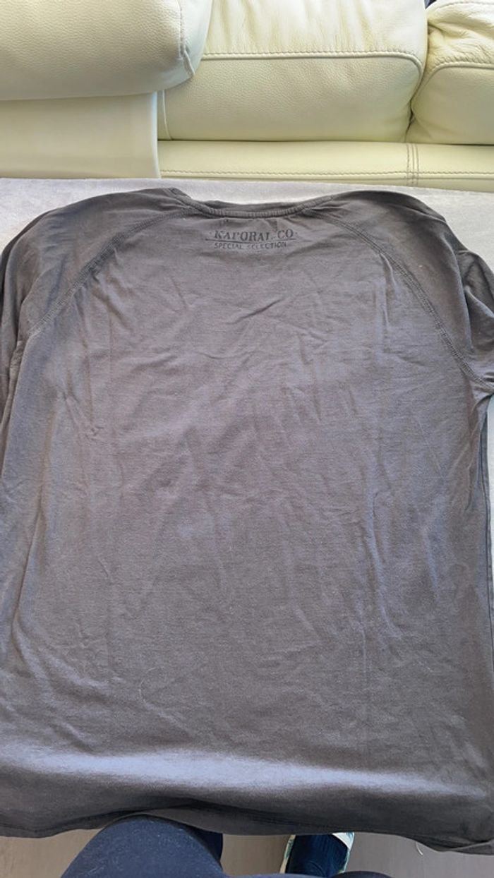 T-shirt manches longues Kaporal (gris), XL - photo numéro 3