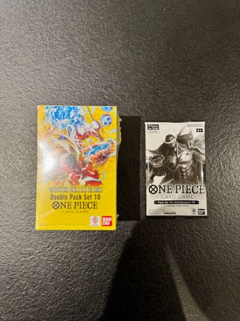 One piece double pack set 10 OP15 + booster pack du 1er anniversaire - Neuf scellé