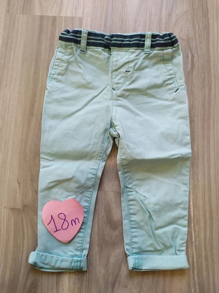 pantalon turquoise 18 mois