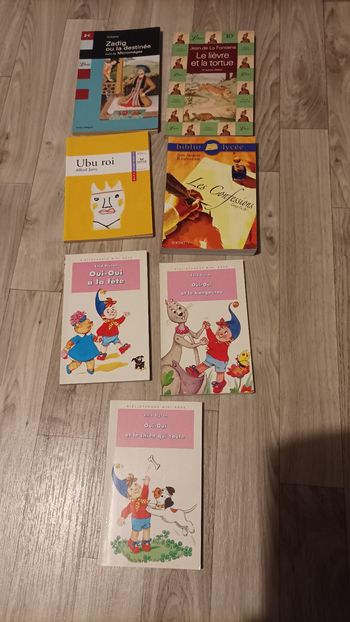 Lot de 7 livres vintage pour enfants (oui oui, le lièvre et la tortue)