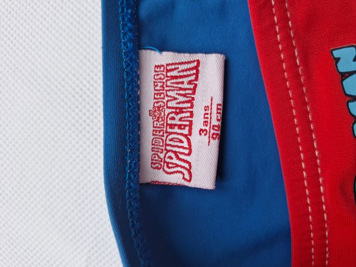 Slip de bain 3 ans Marvel Rouge et bleu SpiderMan - photo numéro 4