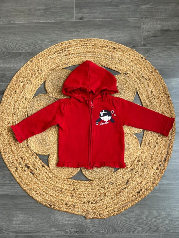 Gilet rouge 18 mois