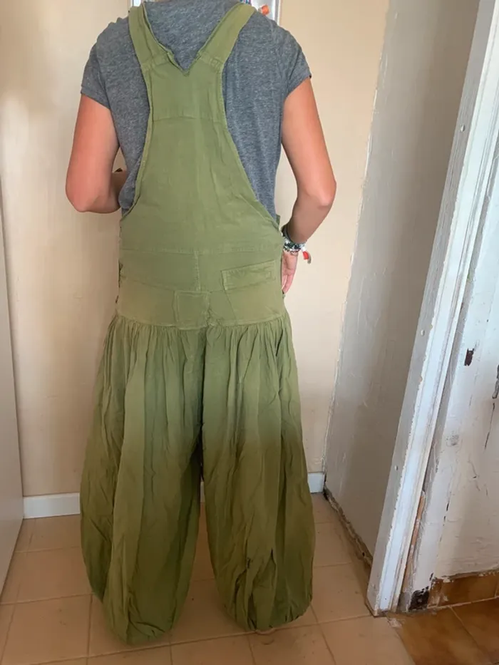 🌿 Salopette baba cool ethnique Coline – Taille L - photo numéro 2
