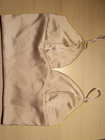 Top style bustier couleur "or rose" / rose poudré - Taille 38 - Marque Motivi