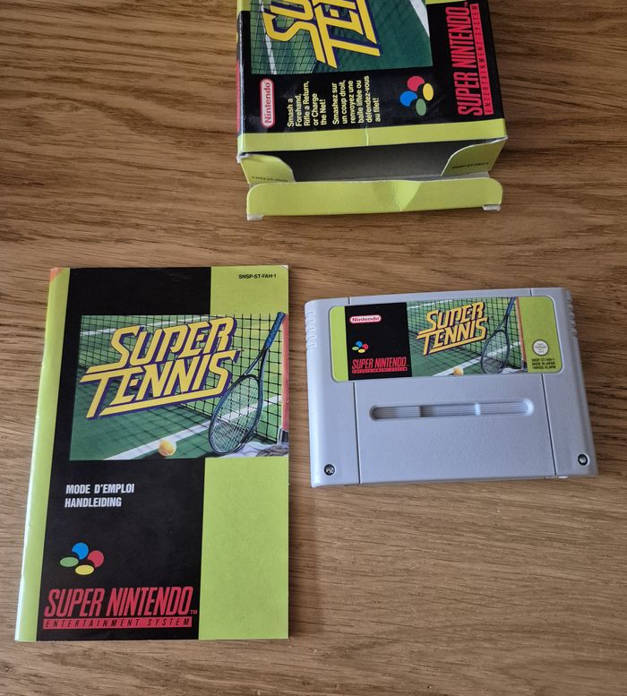 Jeu Super Tennis Super Nintendo SNES Complet ( sans cale ) Pal Fra Fah - photo numéro 4