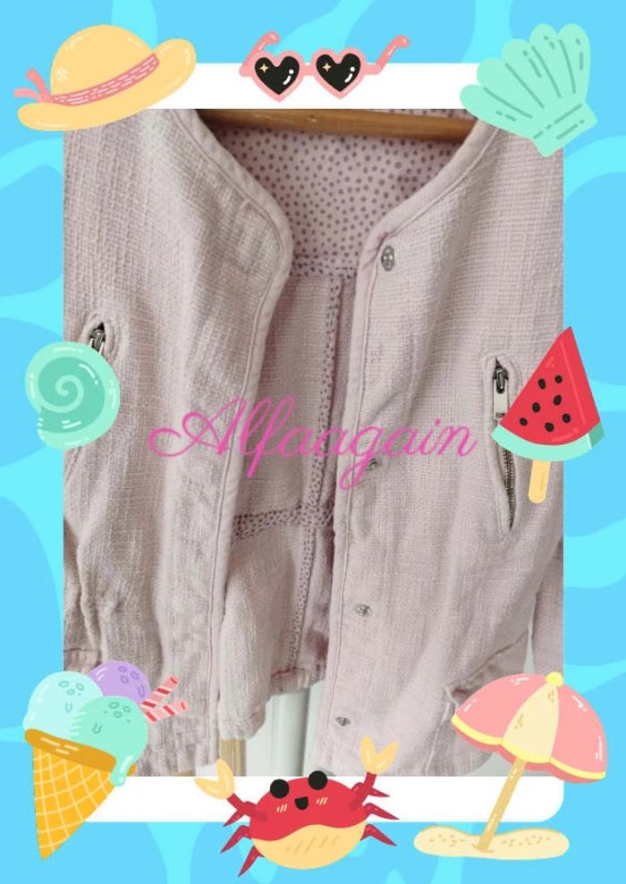 Veste rose Zara 6/7ans - photo numéro 2