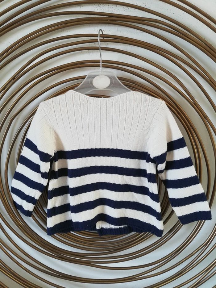 Gilet marinière DPAM Taille 2 ans - photo numéro 2