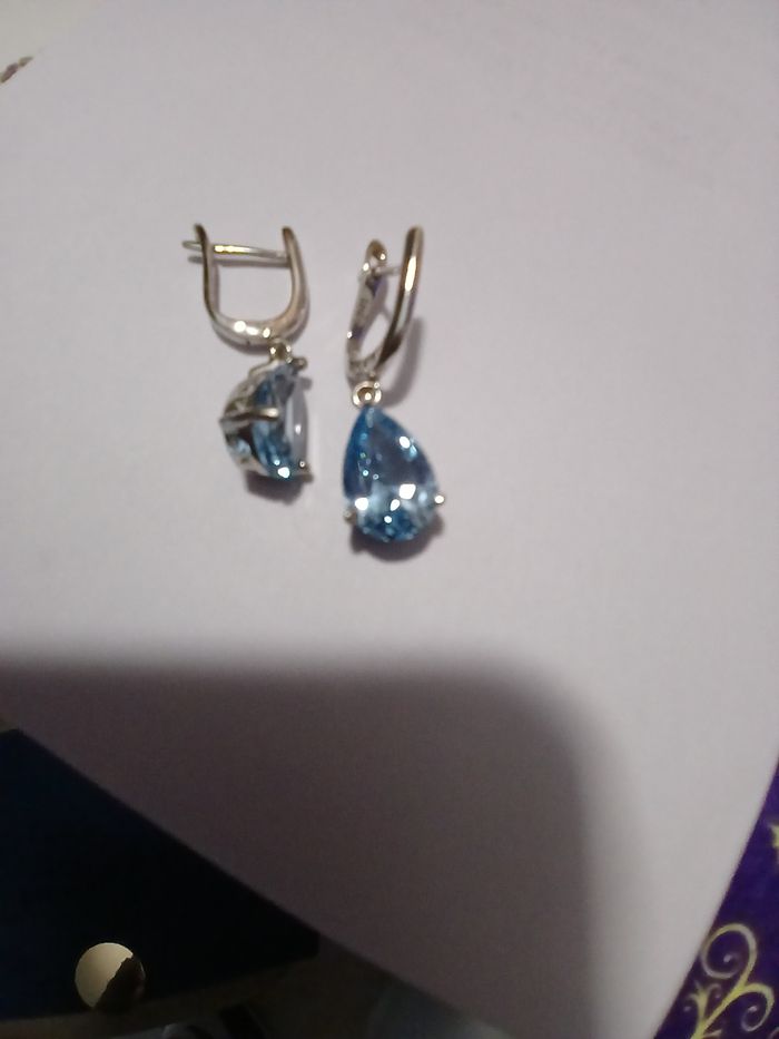 Boucles d'oreilles Topaze. - photo numéro 5