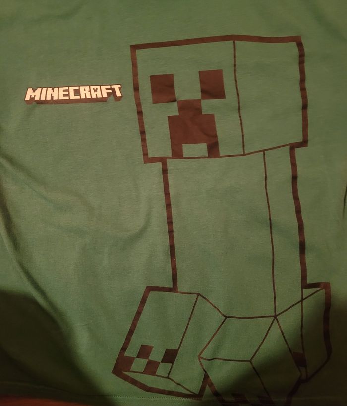 T-shirt Mine Craft vert - photo numéro 2