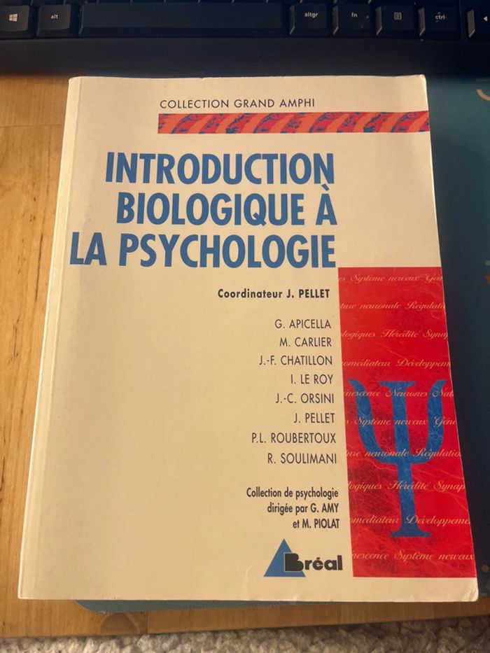 Introduction biologique à la psychologie - collection grand amphi