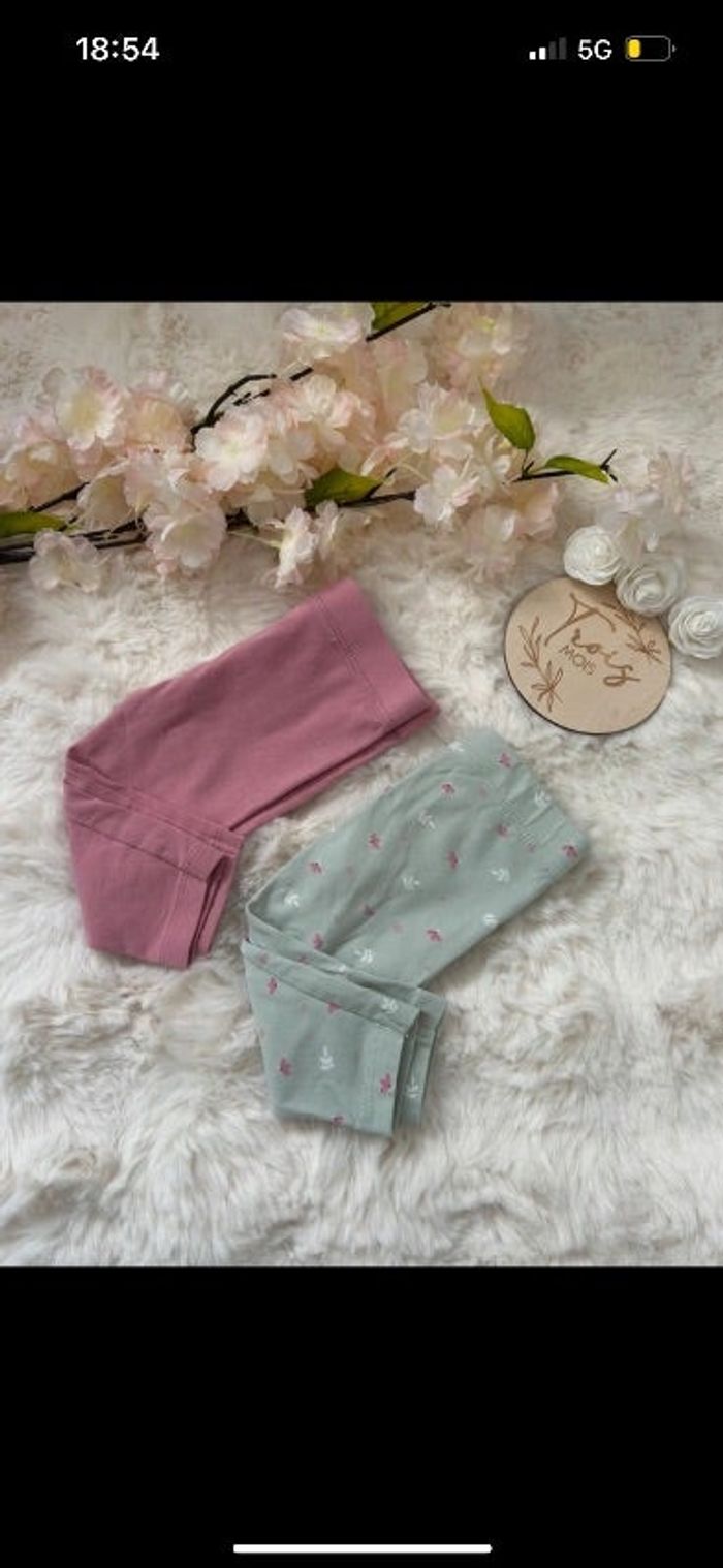 Lot de 2 leggings