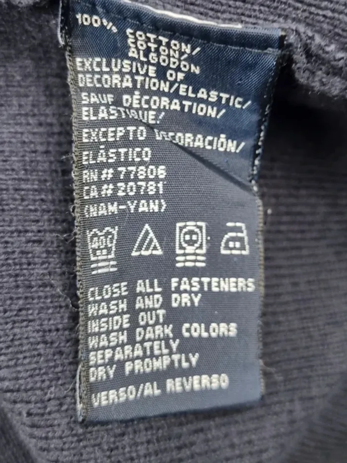 Veste zippée Tommy Hilfiger – Bleu marine – Taille XL Hommes (mesures en photos) - photo numéro 8