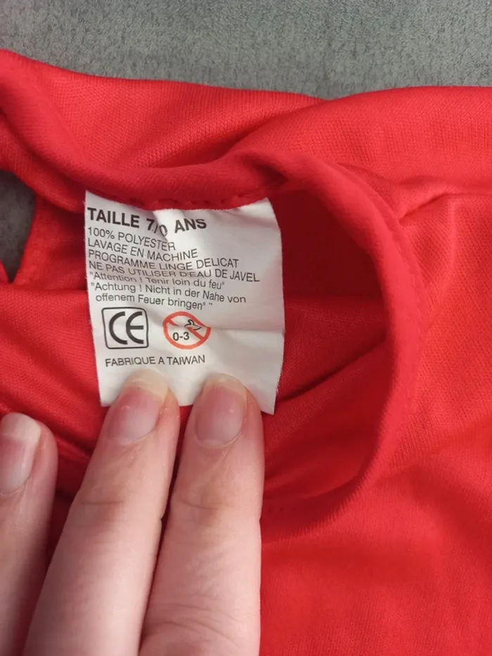 Robe déguisement fille 7/10 ans diable halloween - photo numéro 2