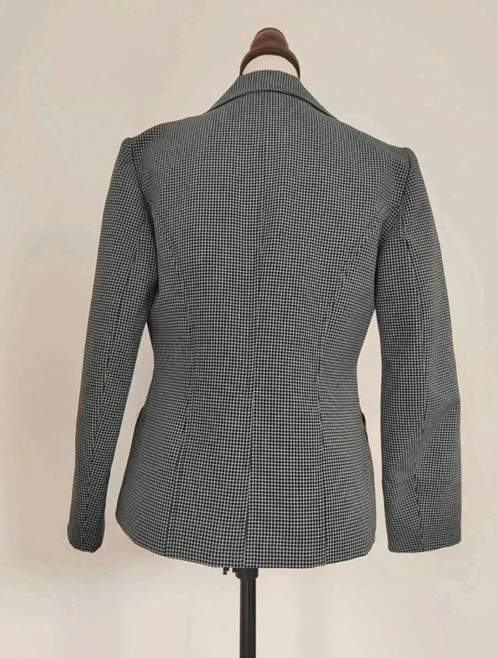 60 € Veste blazer à carreaux imprimé vichy vintage - photo numéro 4