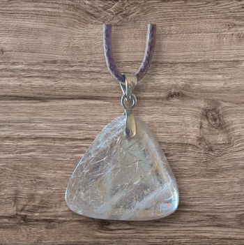 Pendentif Quartz rutile pierre lithotherapie