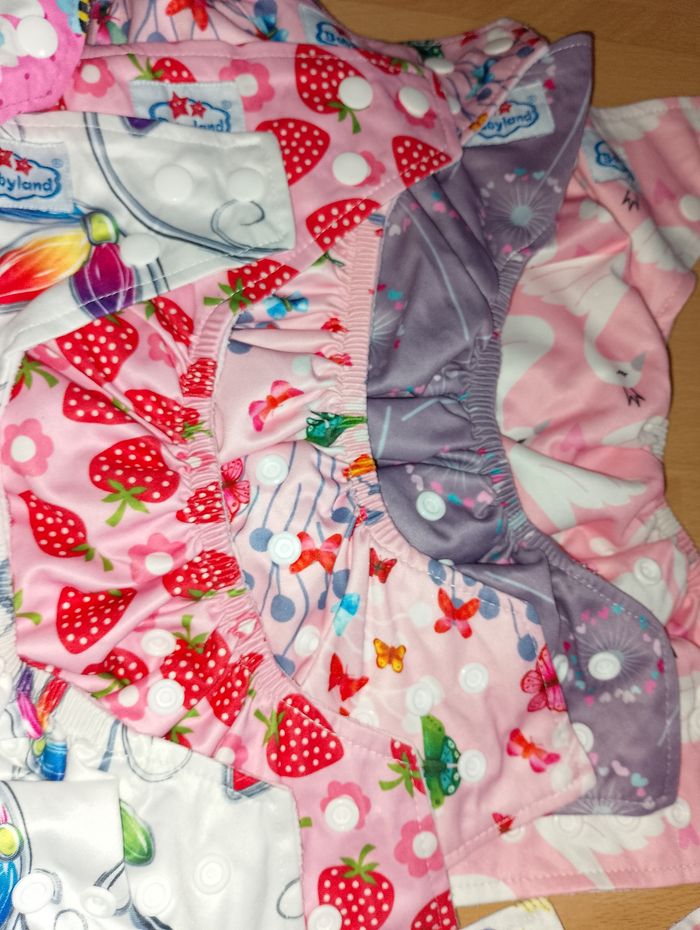 Couche lavable évolutive avec son insert microfibre Babyland - photo numéro 5