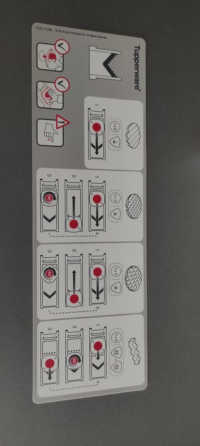 Mandoline tupperware - photo numéro 7