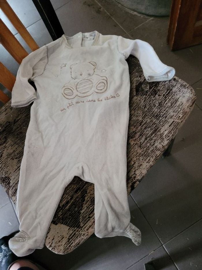 Pyjama velours kitchoun 3 mois