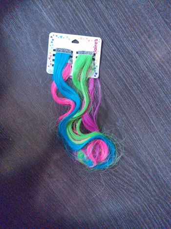 Barettes claire's avec mèches de cheveux