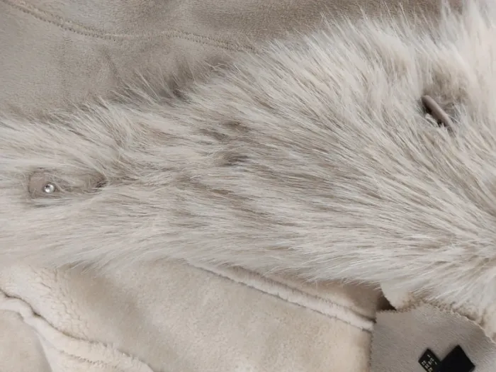 Parka beige 123 Vintage Élégante fausse fourrure - photo numéro 14