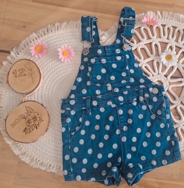 Salopette short baby girl 12 mois - photo numéro 3