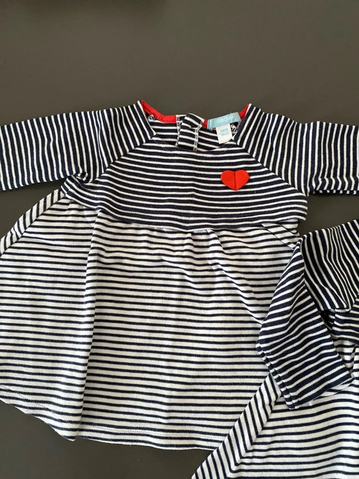 Lot de 2 robes obaibi 6 mois - photo numéro 2