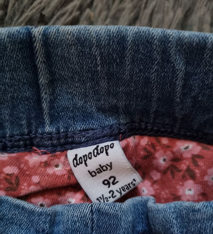 Jean effet délavé élastique à la taille 1½-2ans - photo numéro 2