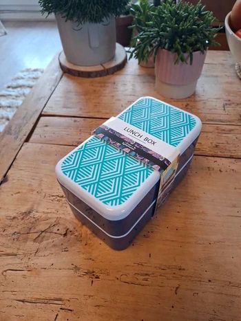 Lunchbox 2 étages "Le temps des éphémères" Pratique & Tendance