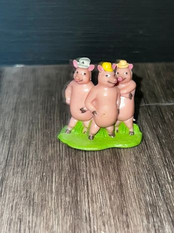 Figurine kinder jouet Les 3 petits cochons - Ancienne et Rare figurine dwa llc