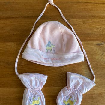 Ensemble Bonnet et moufles Equithème 18 mois