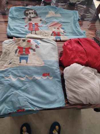 Housse de couette lit 1 place pirate 