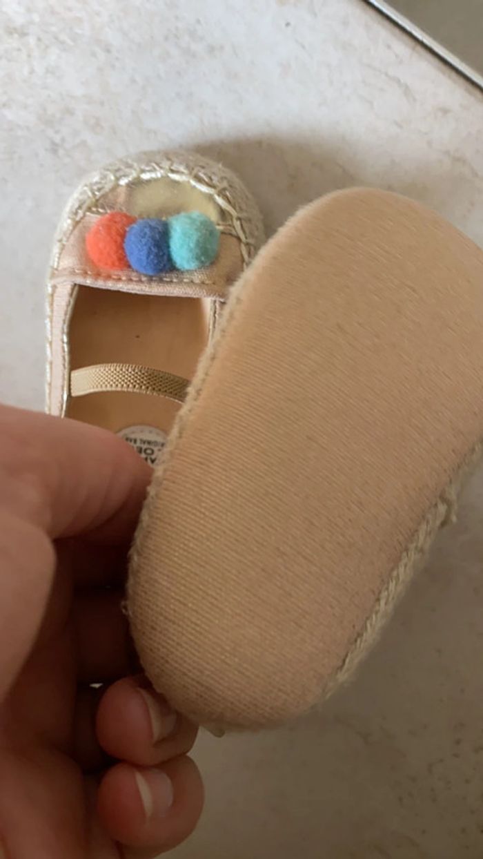 Tape à l’œil petites chaussures filles pompons 3-6mois - photo numéro 3