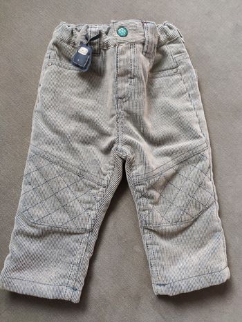 Pantalon gris doublé du pareil au même 6 mois